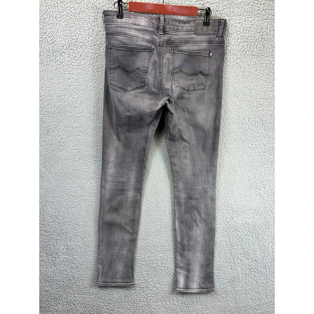 Kings Of Indigo Slim Fit Denim Jeans Mens Gray Washed Organic Cotton Casual